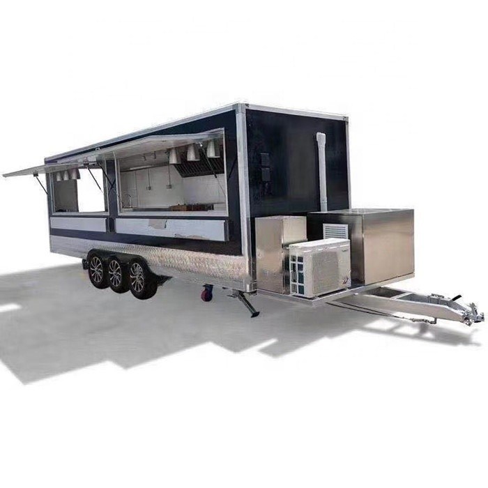 Mobiele bar koffie mandje mobiele foodtruck met volledig uitgeruste BBQ concession trailer