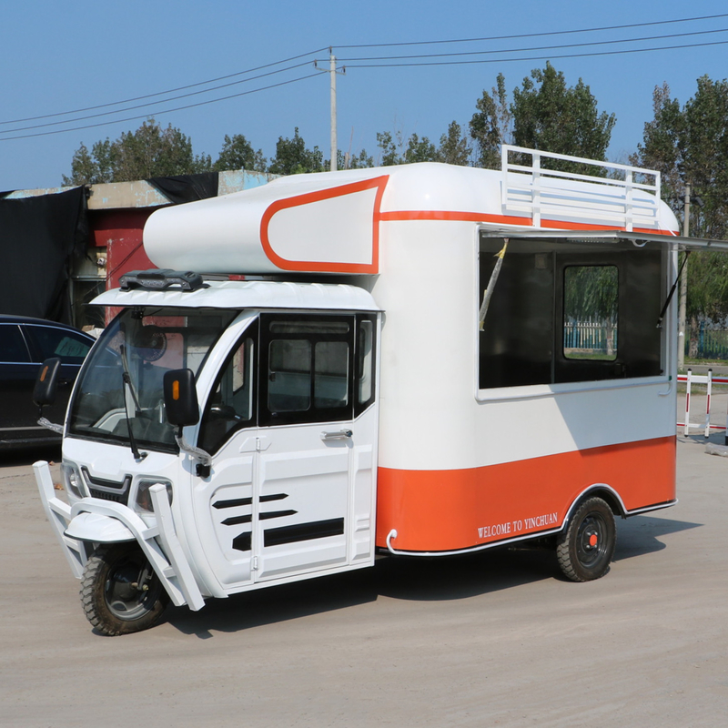 Spanning 110v/220v 2023 Multifunctionele mobiele elektrische fastfood snack drank driewieler