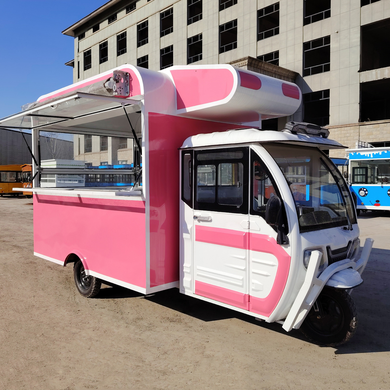 Multipurpose mobiele elektrische fastfood snack driewieler voor kookolie met 40 km per uur