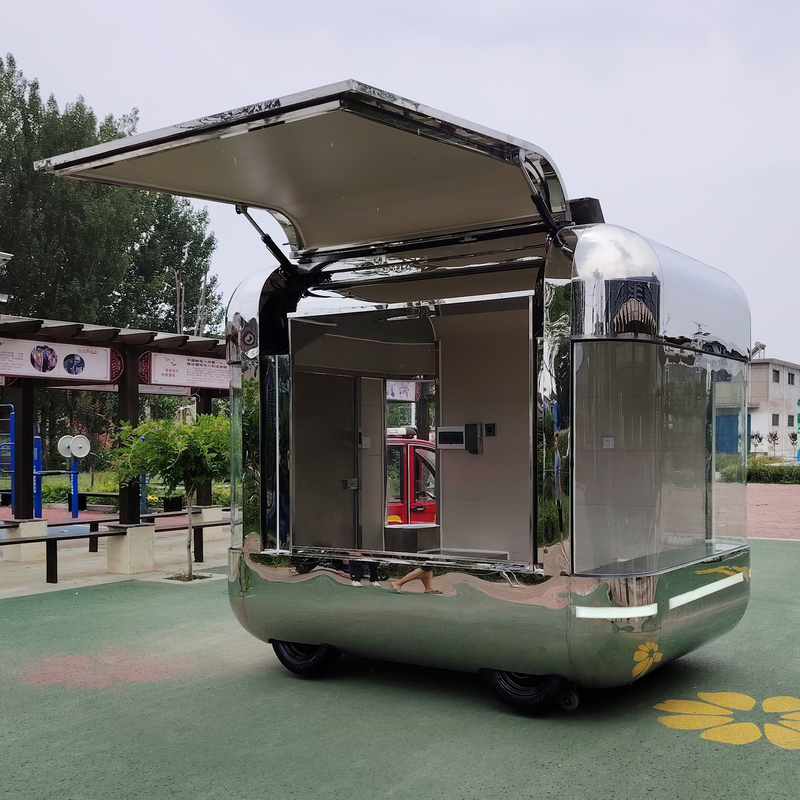 Retail Multifunctionele elektrische mobiele kledingwinkel Voedsel Snack trailer Boetiekmandje