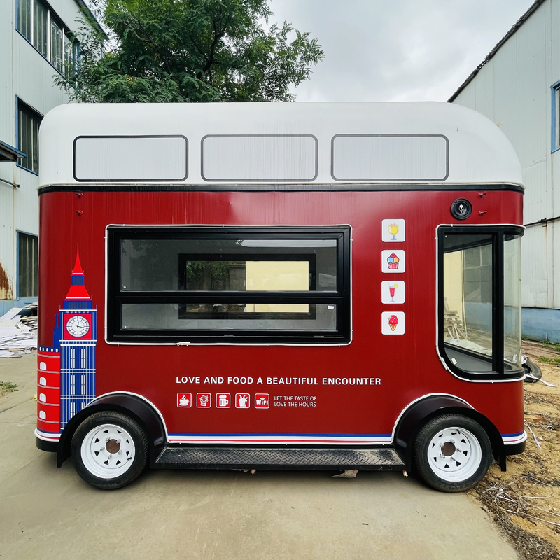 Mobiele verkoop Fruit Salad Koffie Melk Thee Bier IJs Cream Design Truck Trailer Cart