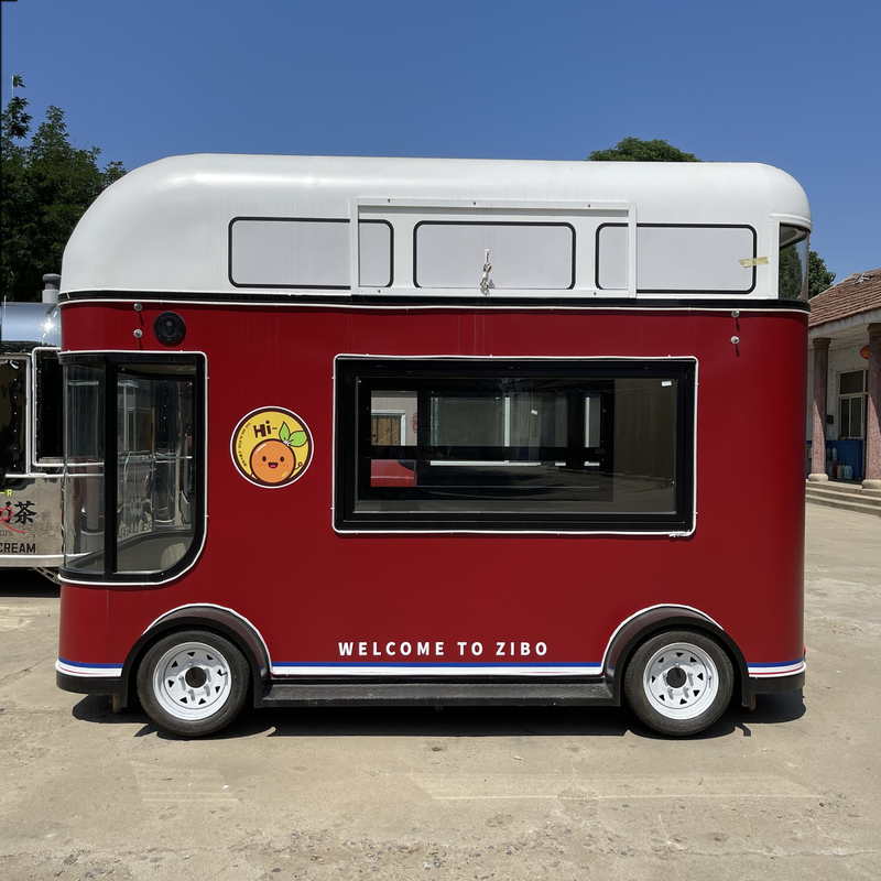 Fruit Salad Drank Koffie Melk Thee Bier IJs Mobile Bier Trekkers Bus Truck Trailer Cart