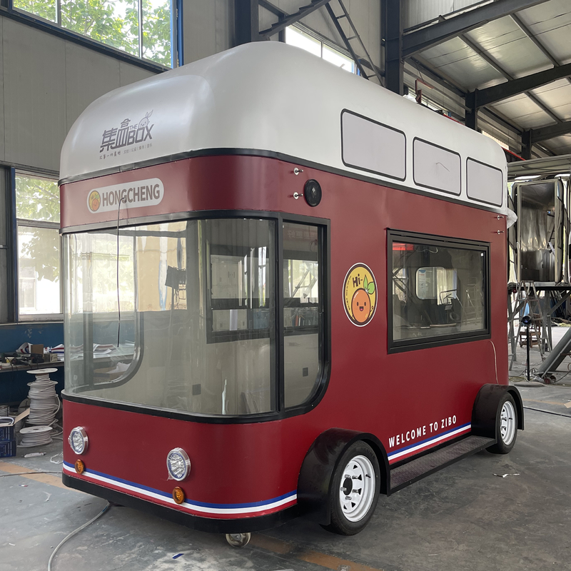 Mobiele verkoop van Fruit Salad Drank Koffie Melk Thee Bier IJs Truck Mobiele kar