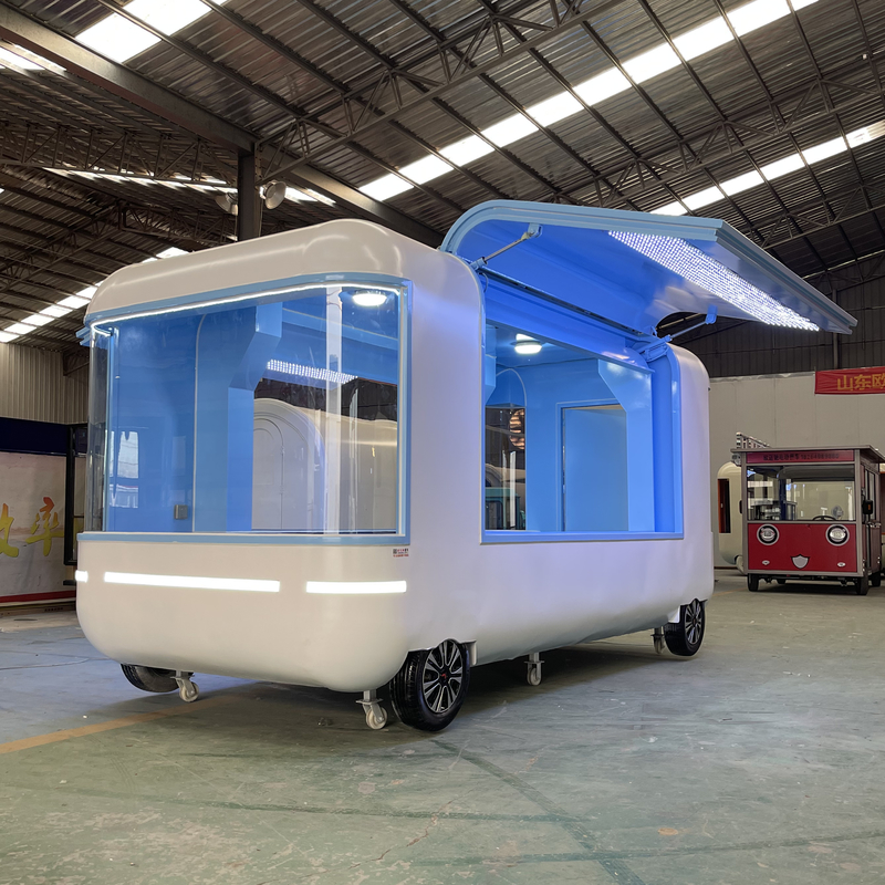 Multifunctionele elektrische mobiele snacktrailer