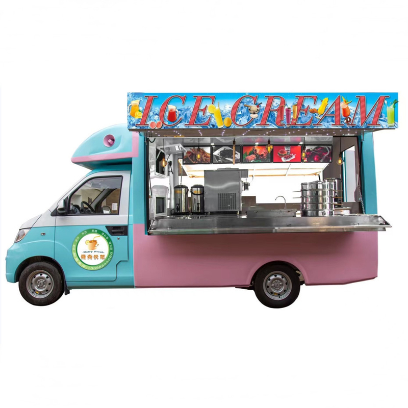 Kleine Hot Dog Pizza Food Cart met aangepast ontwerp en 40 km per uur Machinery