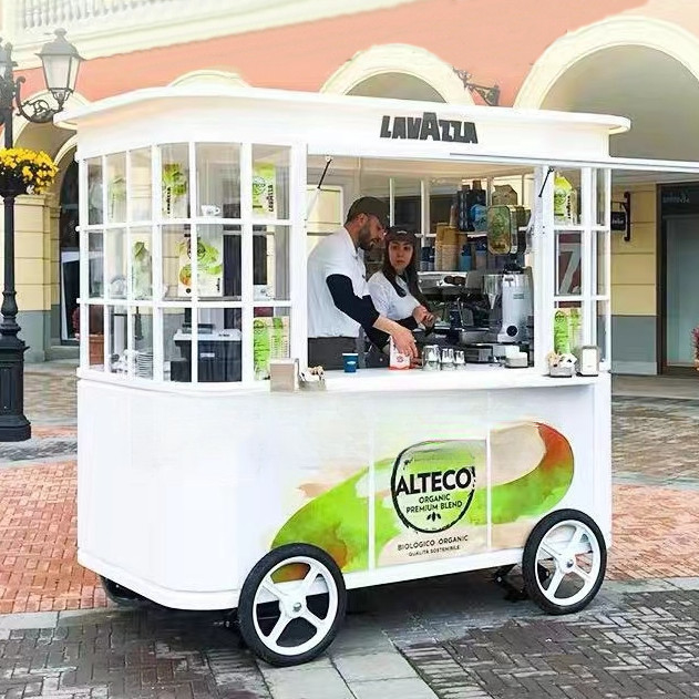 Vers sap en groente fruit salade auto trolley voor mobiele winkel 2500mm * 1600mm * 2350mm