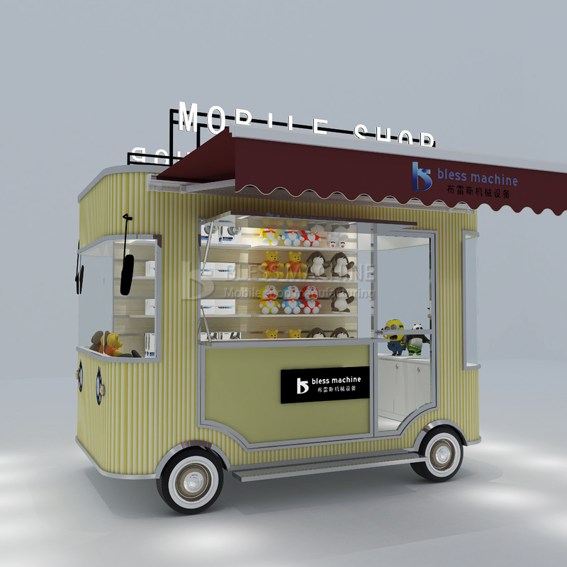 Outlet Elektrische mobiele goederen Groentehandel Handwerk Kunstwarenwinkel Truck Trailer Cart