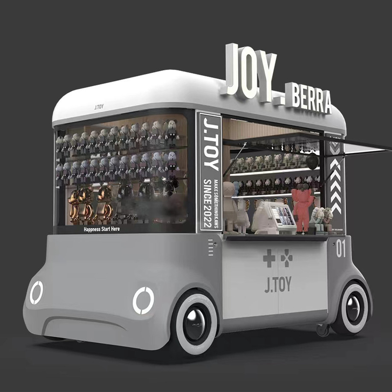 2023 Elektrische mobiele goederen Grocery Handwerk Artware Shop Van Truck Trailer Cart voor hotels