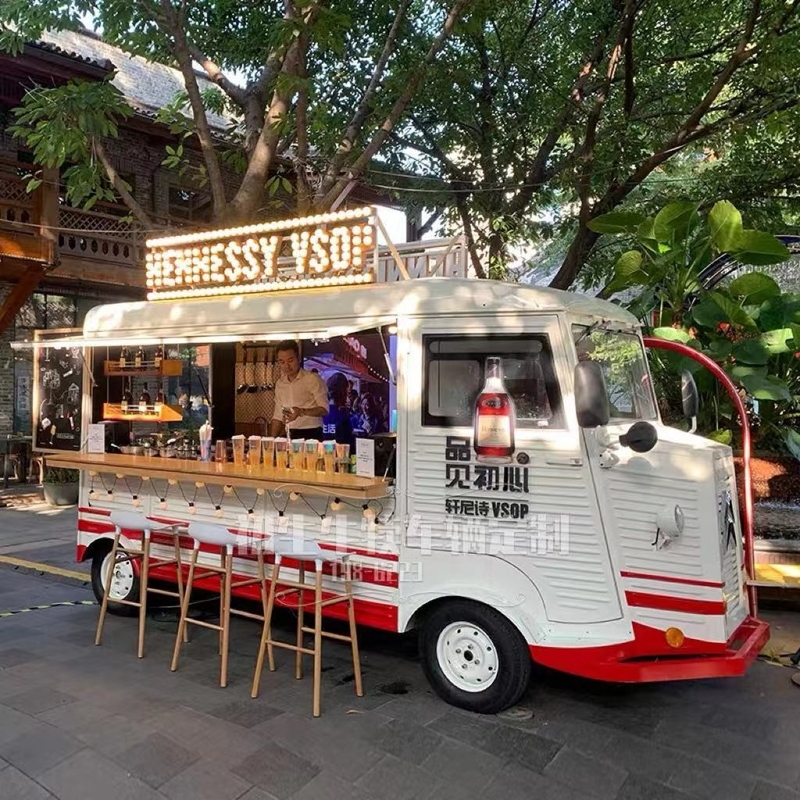 Gepersonaliseerde Citroën Bus Food Truck voor Street Coffee Burgers Fries en IJs