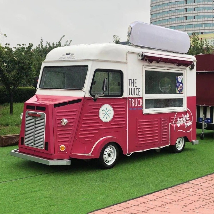 Elektrische hotdogkar vier wielen mobiele keuken ijstruck voor op maat gemaakte behoeften
