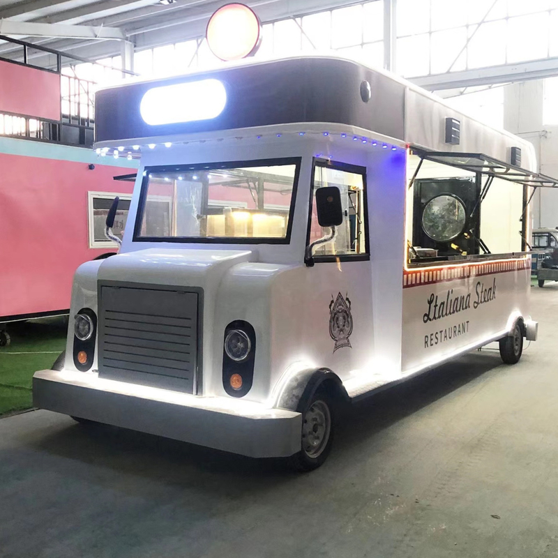 Volledige keukenapparatuur Fastfood Snack Catering Van Truck 4.6*2.0*2.35m 1500kg Outlet