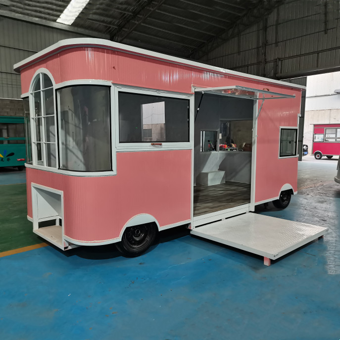 2023 Elektrisch mobiel kapsalon kapperszaak kleedkamer bestelwagen trailer winkelkarretje