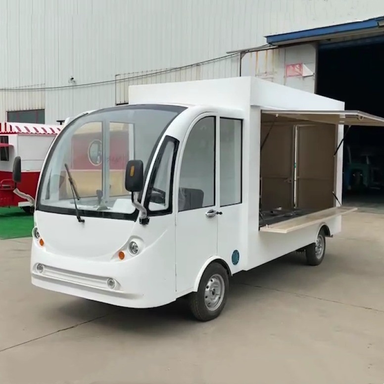 Multifunctionele elektrische mobiele fastfood snack catering bus voedsel vrachtwagen winkelkarretje