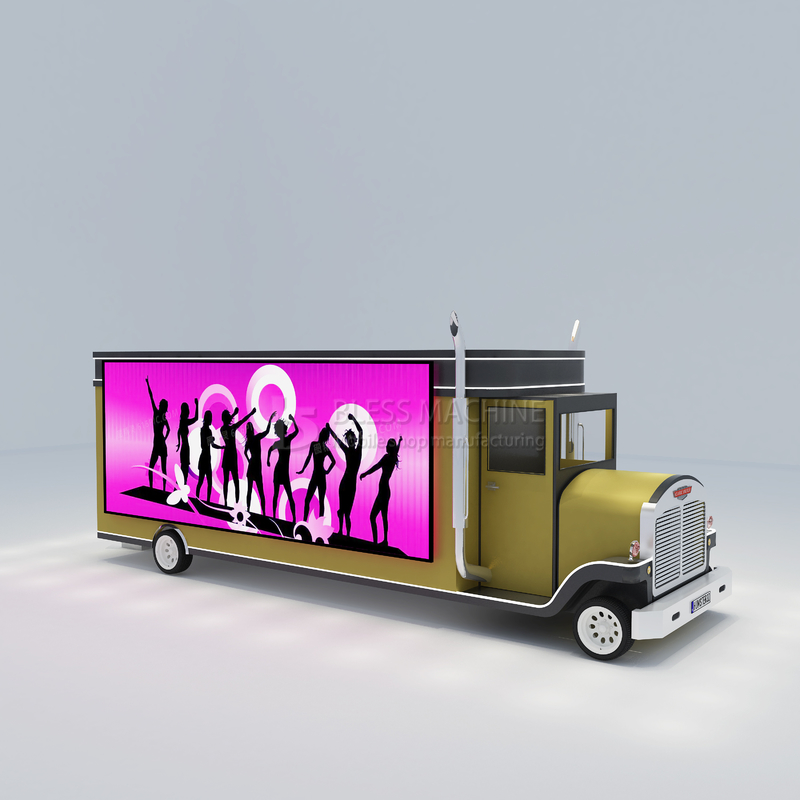 2022 Electric Mobile T-show Kleding Make-up Modellen Van Truck Trailer voor Outlet