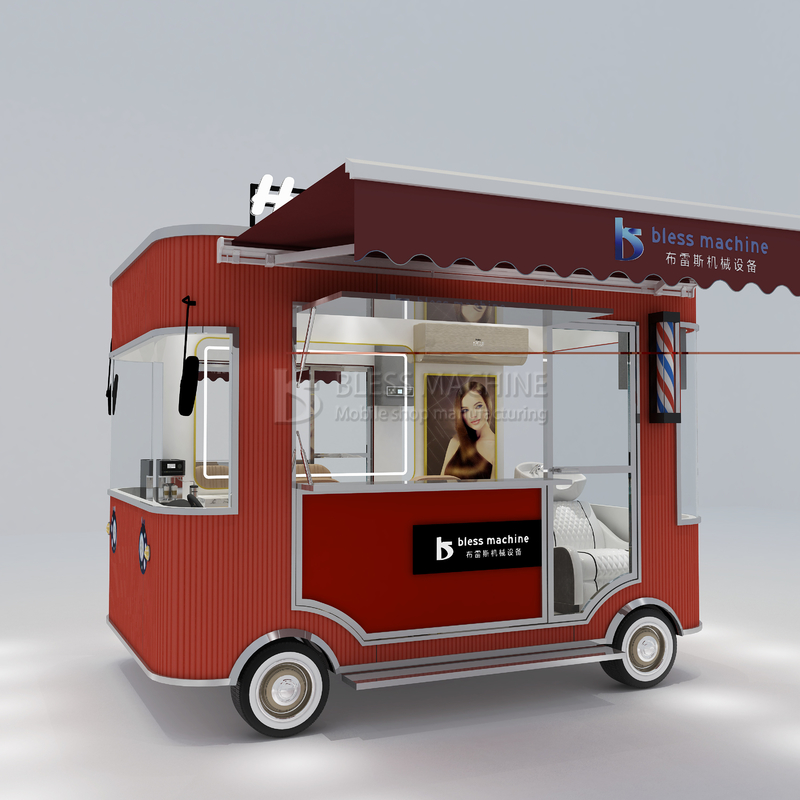 1000 kg elektrisch mobiel kapsel scheren Perm stijl salon kapper winkel bestelwagen trailer