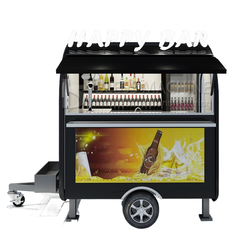 2022 Electric Mobile Iced Fresh Beer Wine Cocktail Drink Bar Van Trailer voor klanten