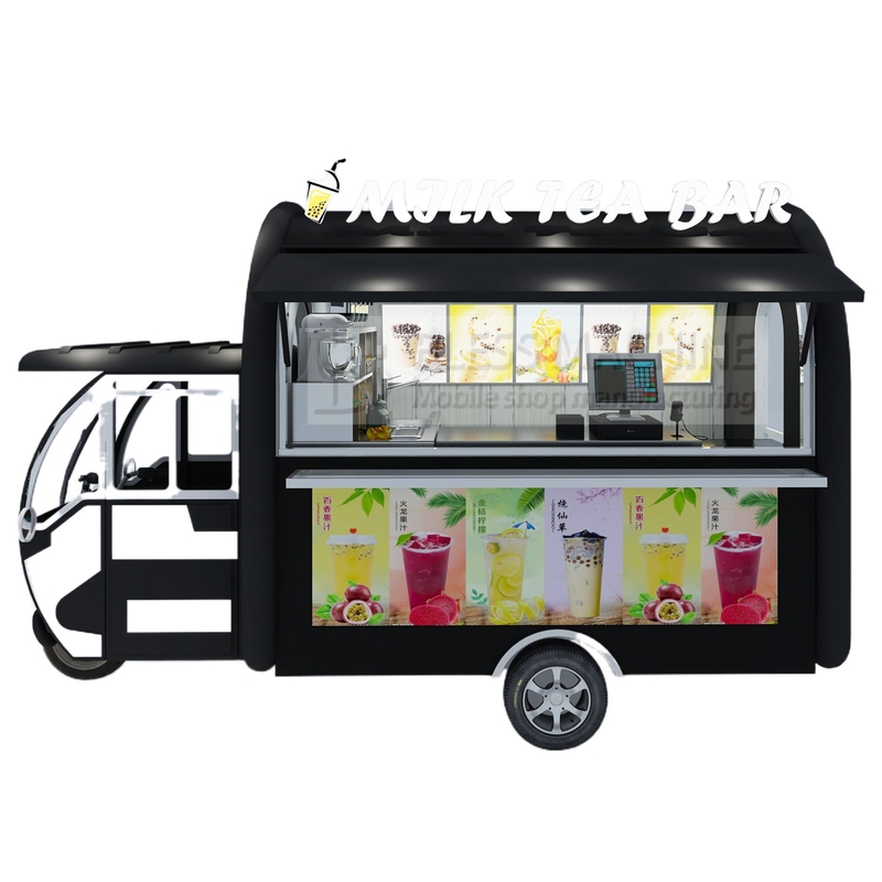 Milk Tea Bar Tricycle 2022 Elektrische driewieler voor complete machines en apparatuur bij Outlet