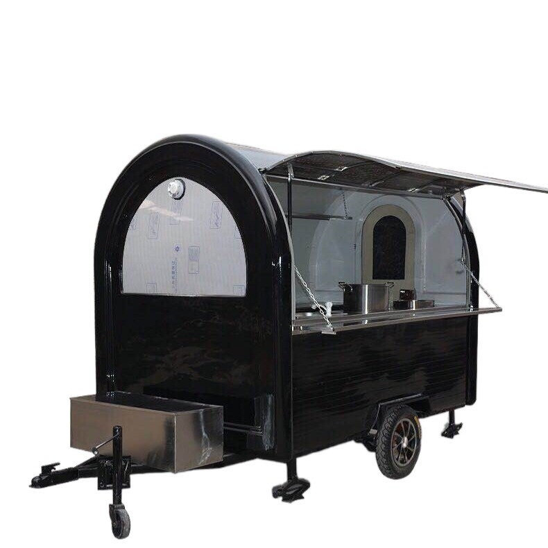 Multifunktioneel mobiel fastfood snack alcohol drank ijs trailer cart voor bakkerij
