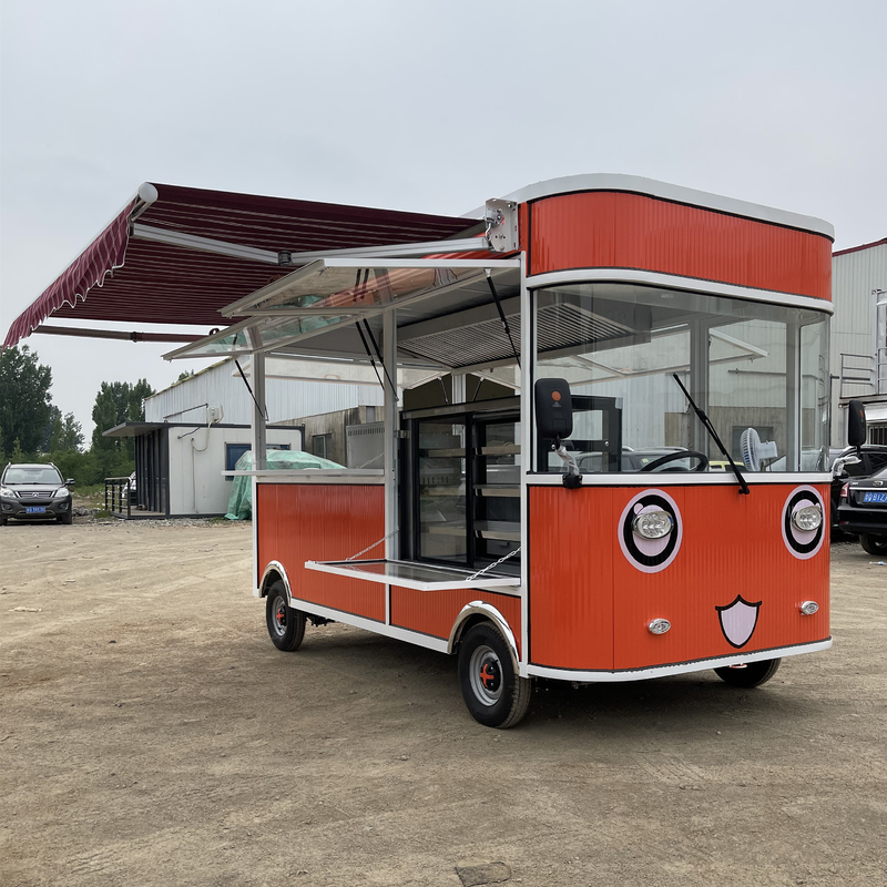 Multifunctionele batterijpakket Fast Food Snack Catering Van Truck Cart voor de detailhandel
