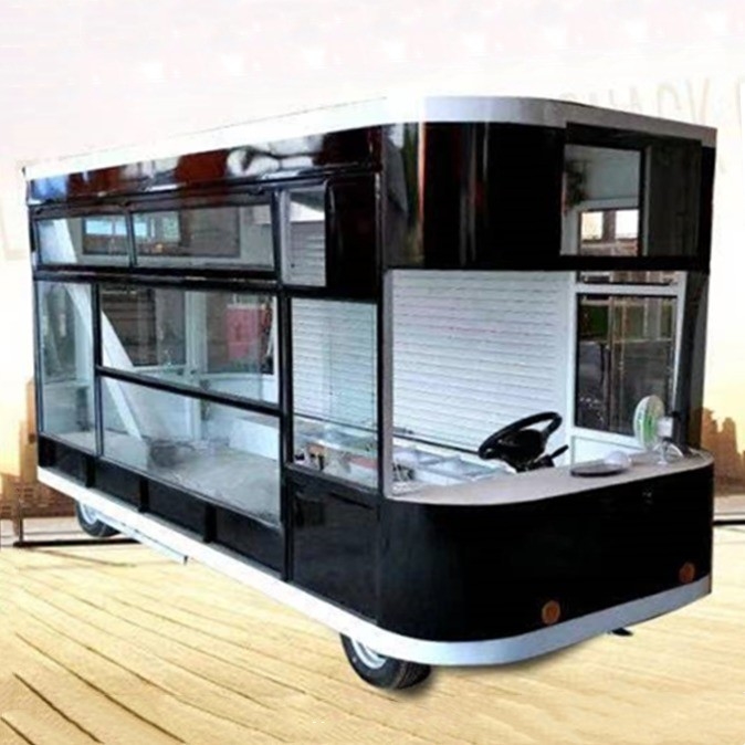 2022 Elektrische mobiele kleding kapsalon Boutique Truck Trailer Cart voor kruidenfabriek