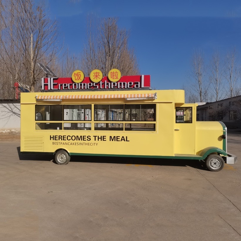 Elektrische mobiele bestelwagen voor fastfood snacks ijs en dranken meest praktisch