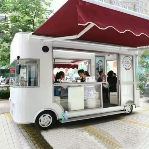 2023 Elektrische mobiele voedingsmiddelen Commodity Retail Goods Shop Boutique Van Truck Trailer Cart