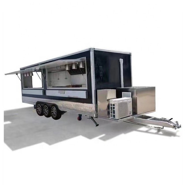 3500W en aanpasbare binnenlandse dorpshotdogkar met Fryer Food Street Vending Kiosk