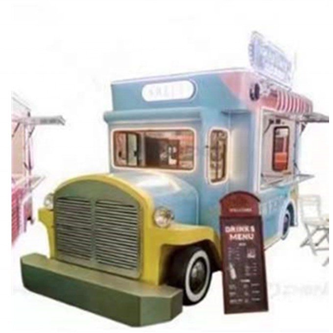 Gepersonaliseerde conditie Vintage Food Truck 600kg Capaciteit 220V/380V&quot;